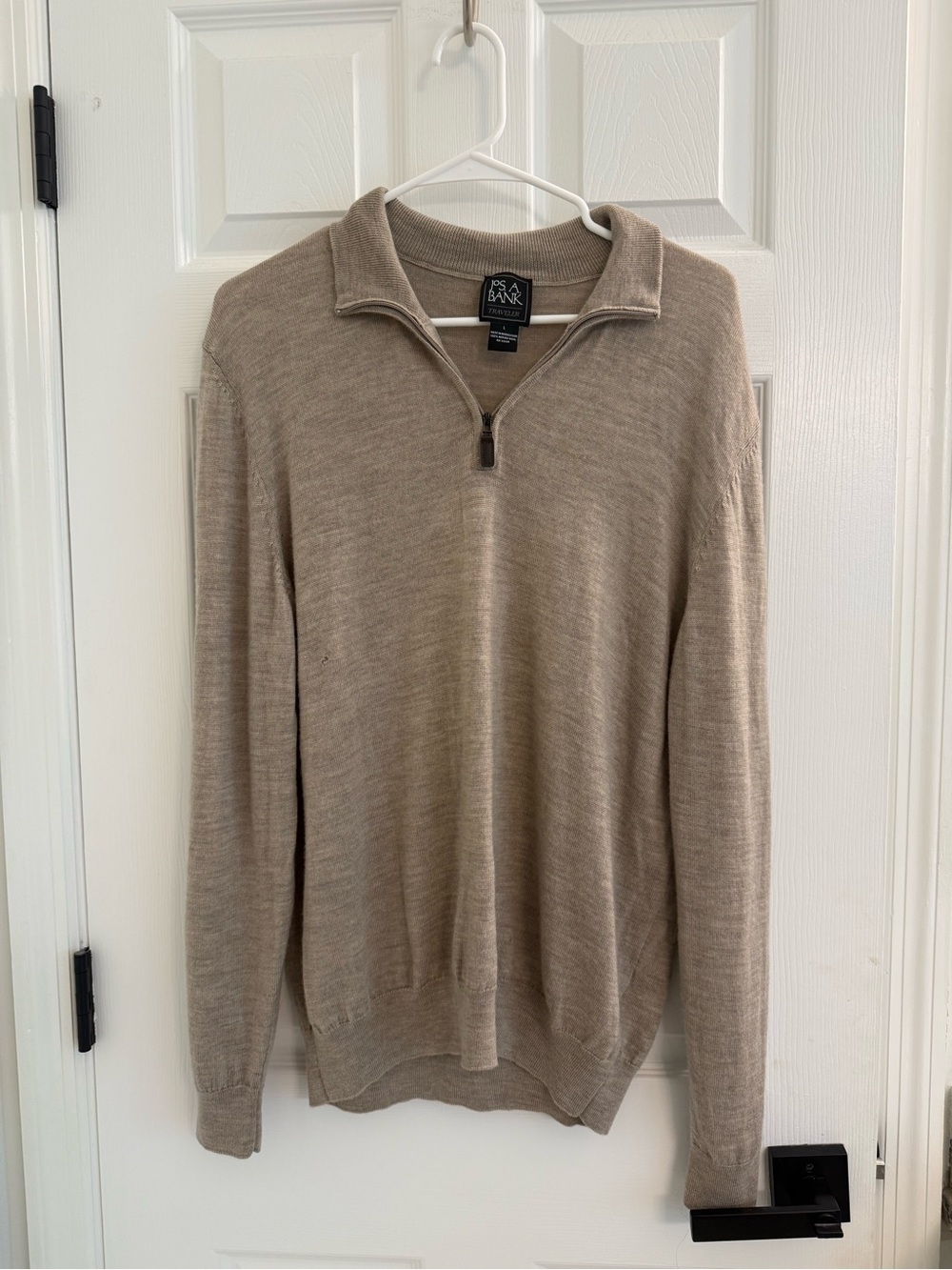 Jos. A. Bank Men’s Tan Quarter-Zip Sweater